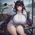 脱ぎがちなあの子に服を着せてみたPerchanceちゃんパーカー編 2枚目