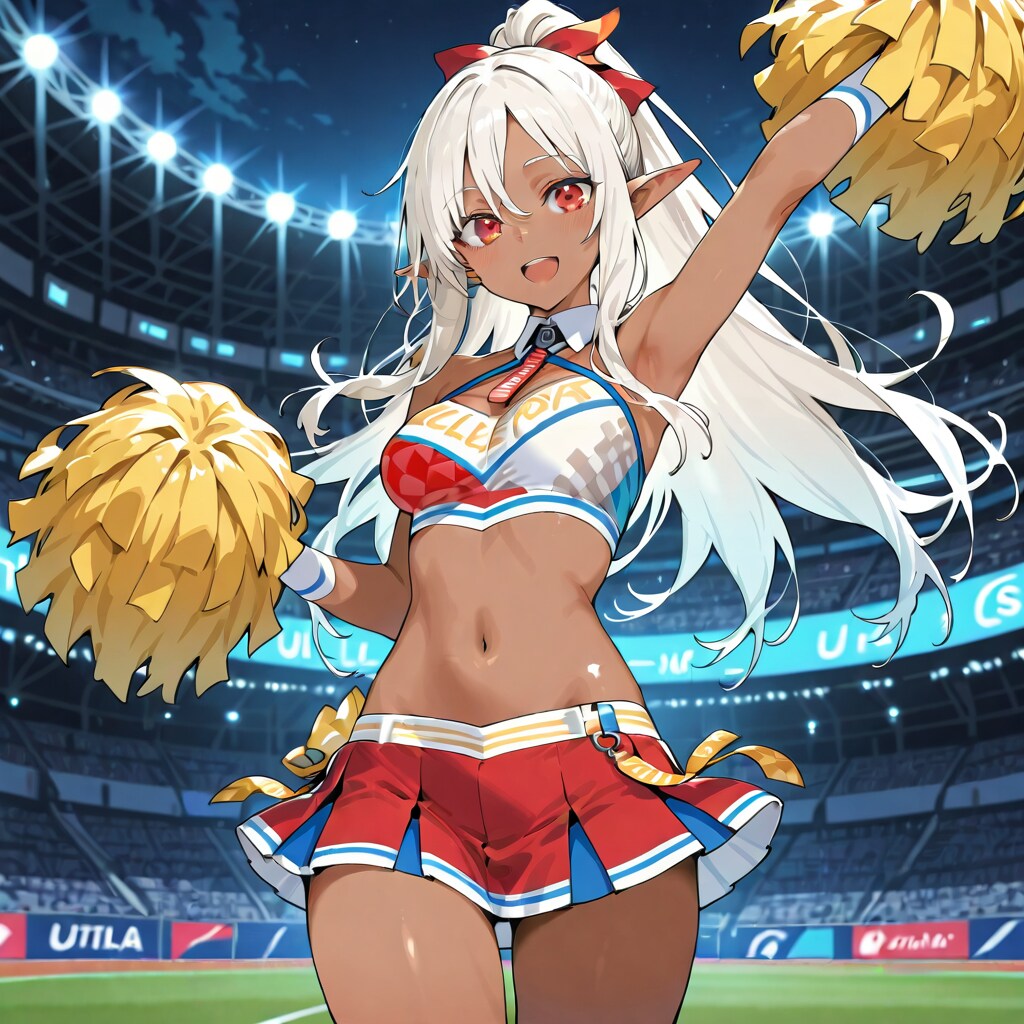 ダークエルフのチアガール