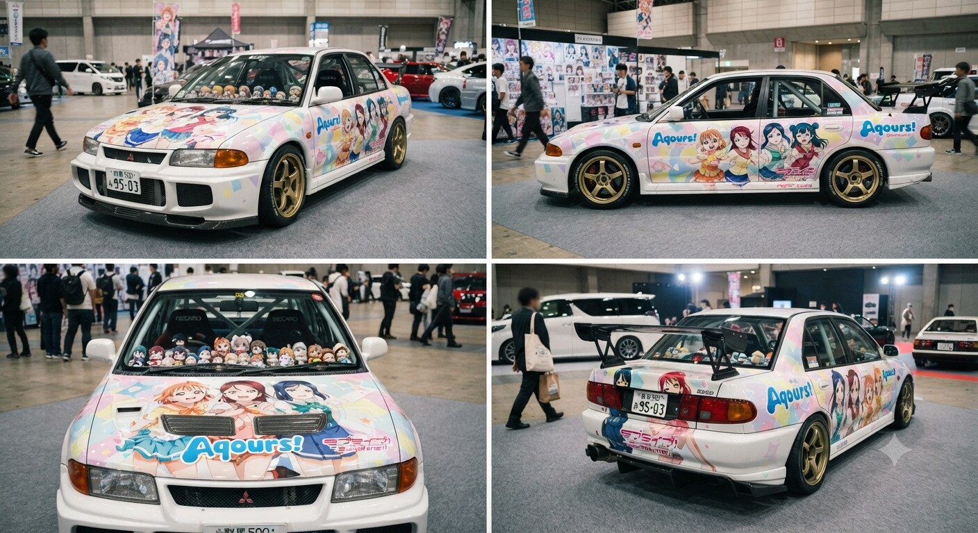 ラブライブ痛車ランサーエボリューション3 | の人気AIイラスト・グラビア
