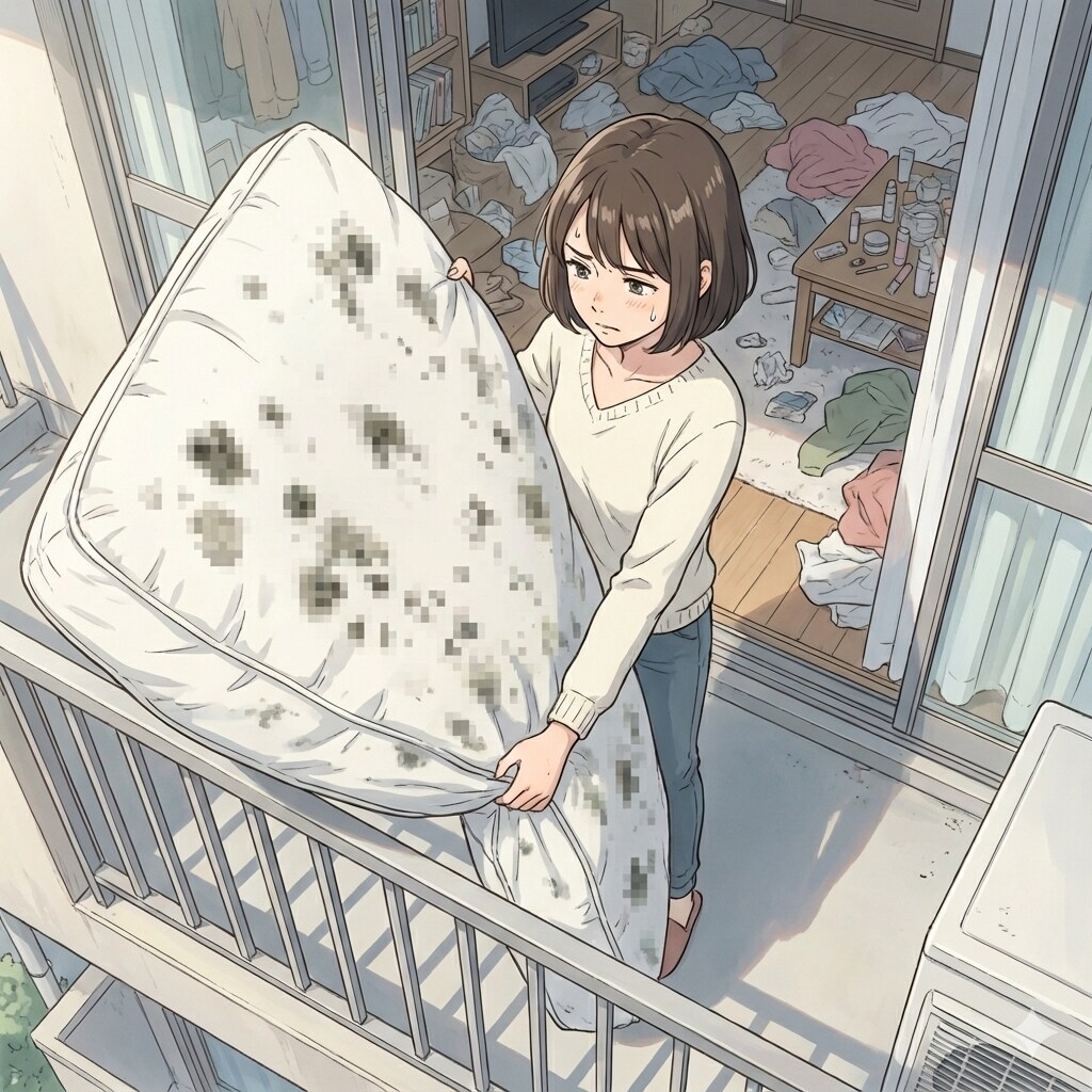 【閲覧注意】万年床の代償 | の人気AIイラスト・グラビア