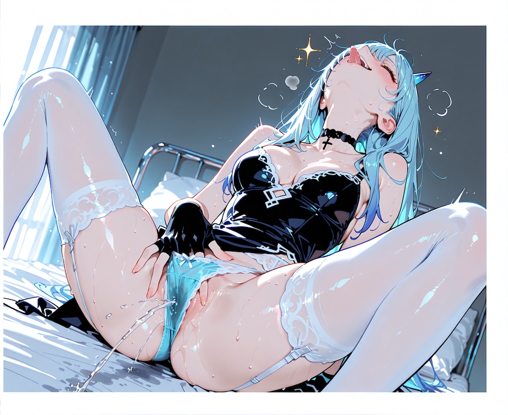 鬼娘♪手淫からの絶頂潮吹き♡