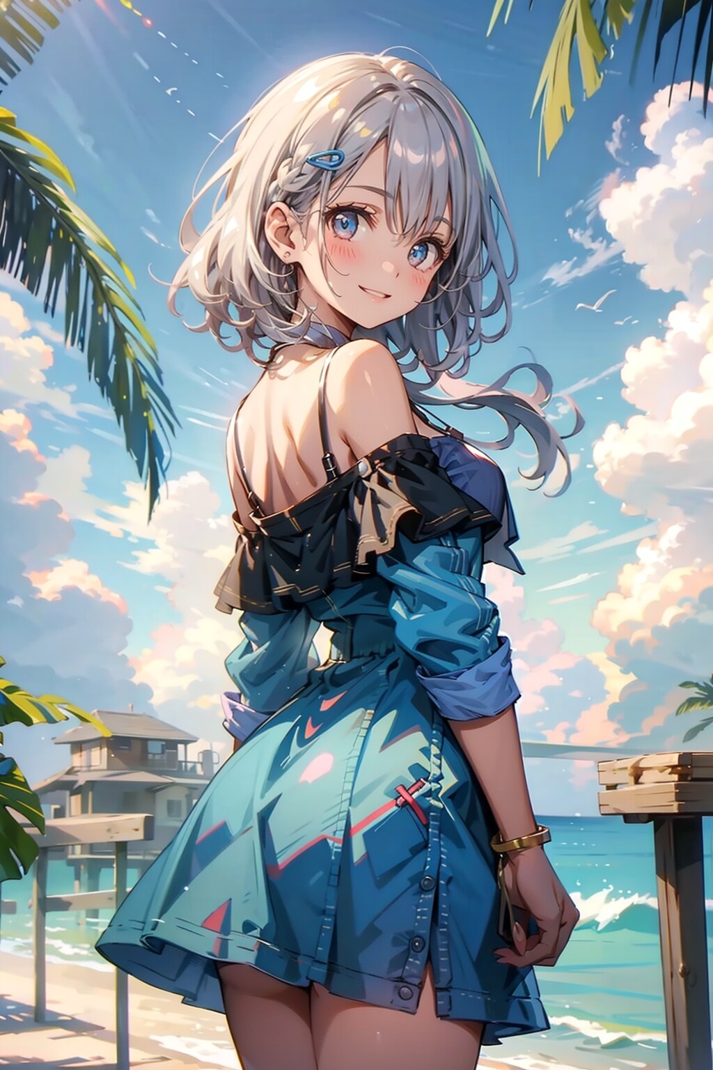 肩出し | の人気AIイラスト・グラビア