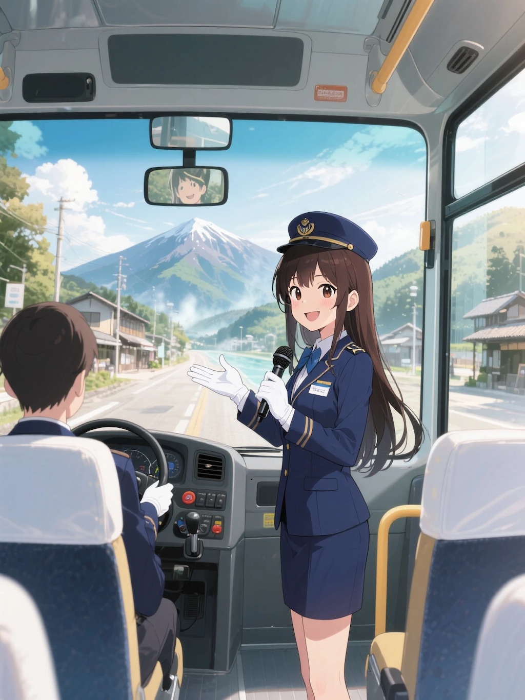 バスガイドさんと行く山あいの温泉郷♨️