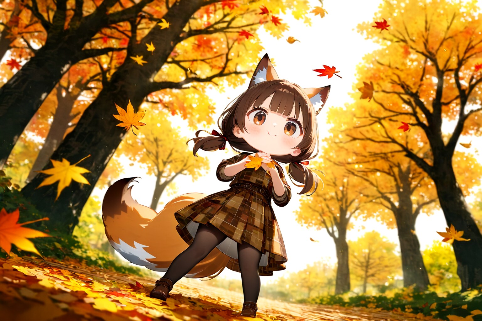 秋が来ました！　妖狐ちゃん　ALTAIR版 | の人気AIイラスト・グラビア