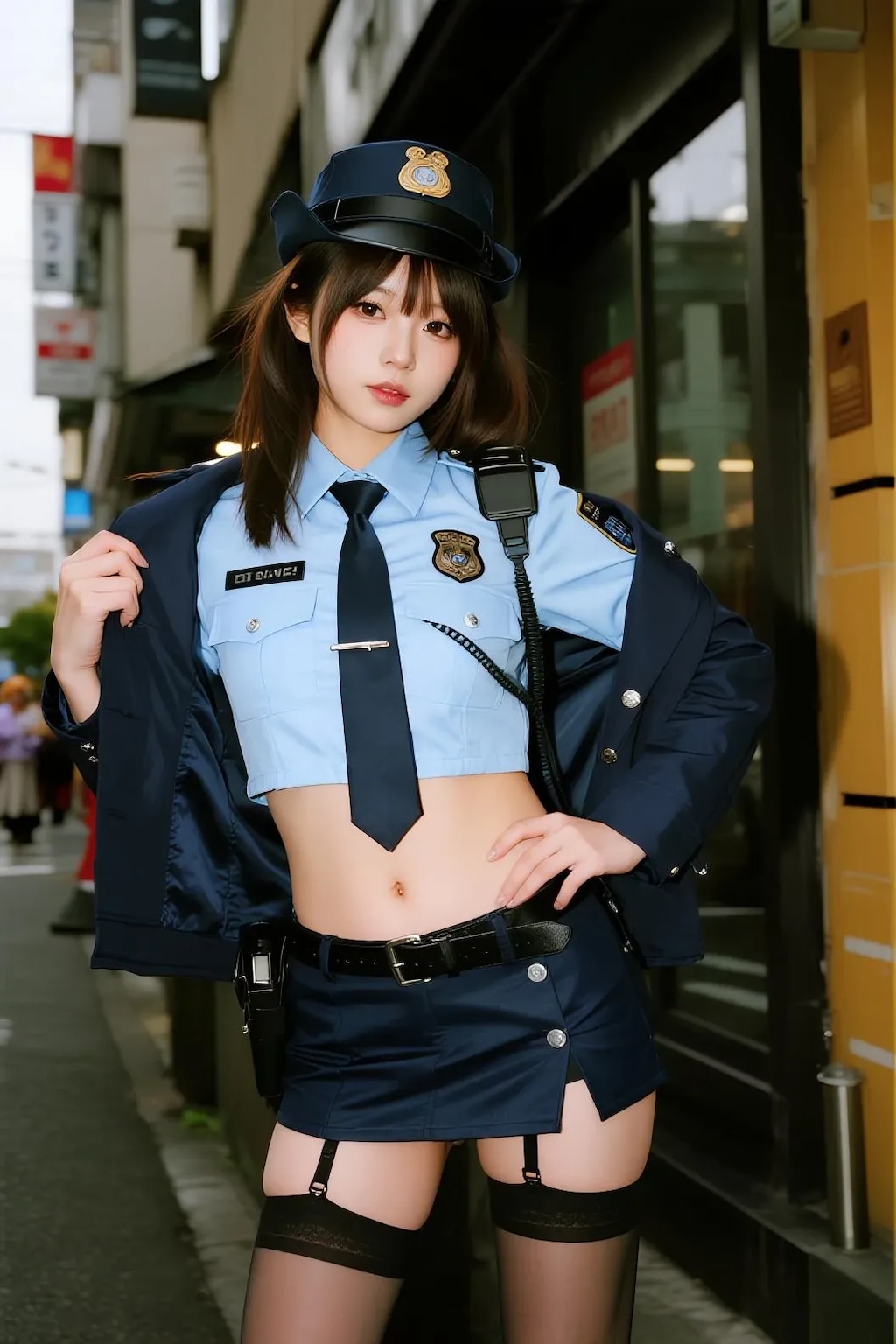 へそ出しポリス