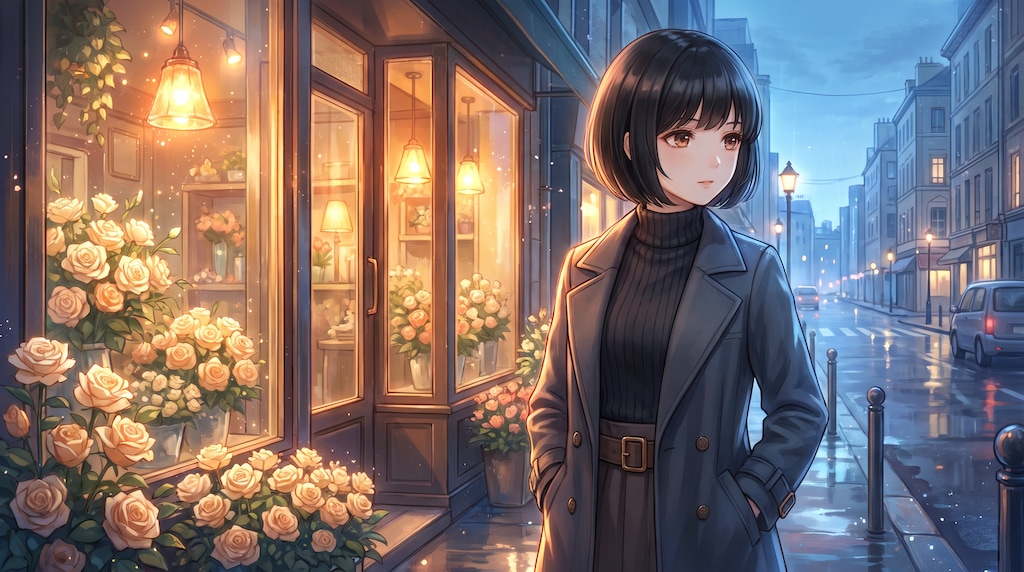 燈街薔薇影