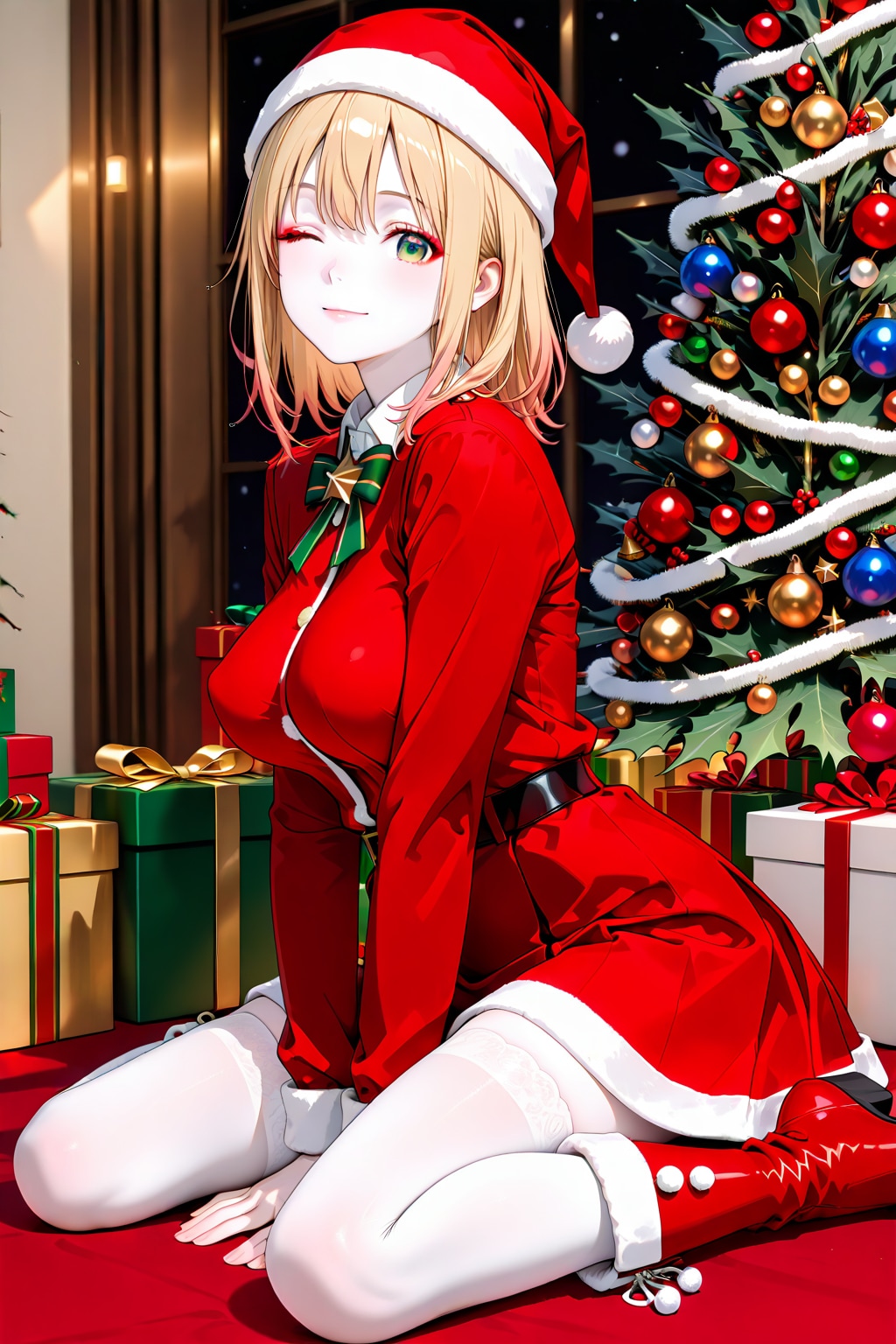 お題-ちちぷいクリスマス2025-1- | の人気AIイラスト・グラビア