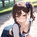 11日の11時に投稿する111000いいね感謝の胸ちら11連発 4枚目