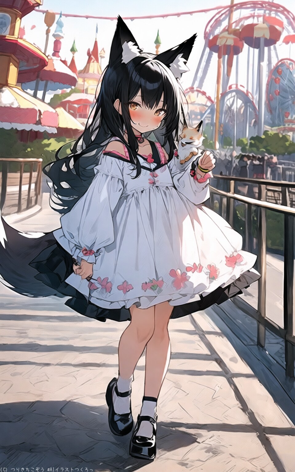 遊園地と音々さん | の人気AIイラスト・グラビア