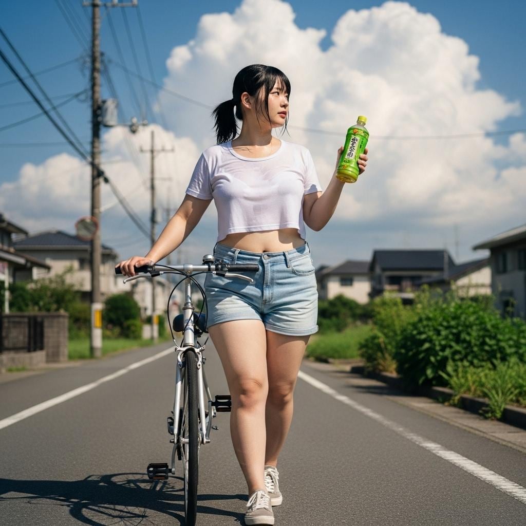 コンビニでお茶を買って帰る途中