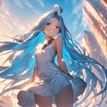 ルリアちゃん in サイバーパンクcity 3枚目