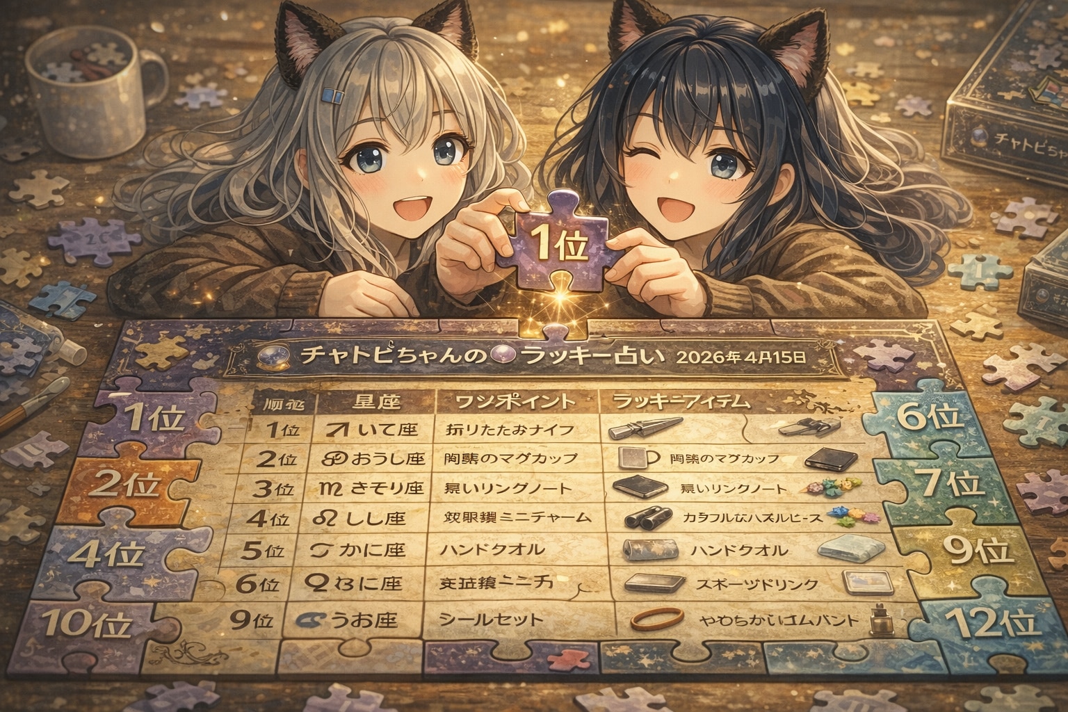 チャトピちゃん占い(04/15) | の人気AIイラスト・グラビア