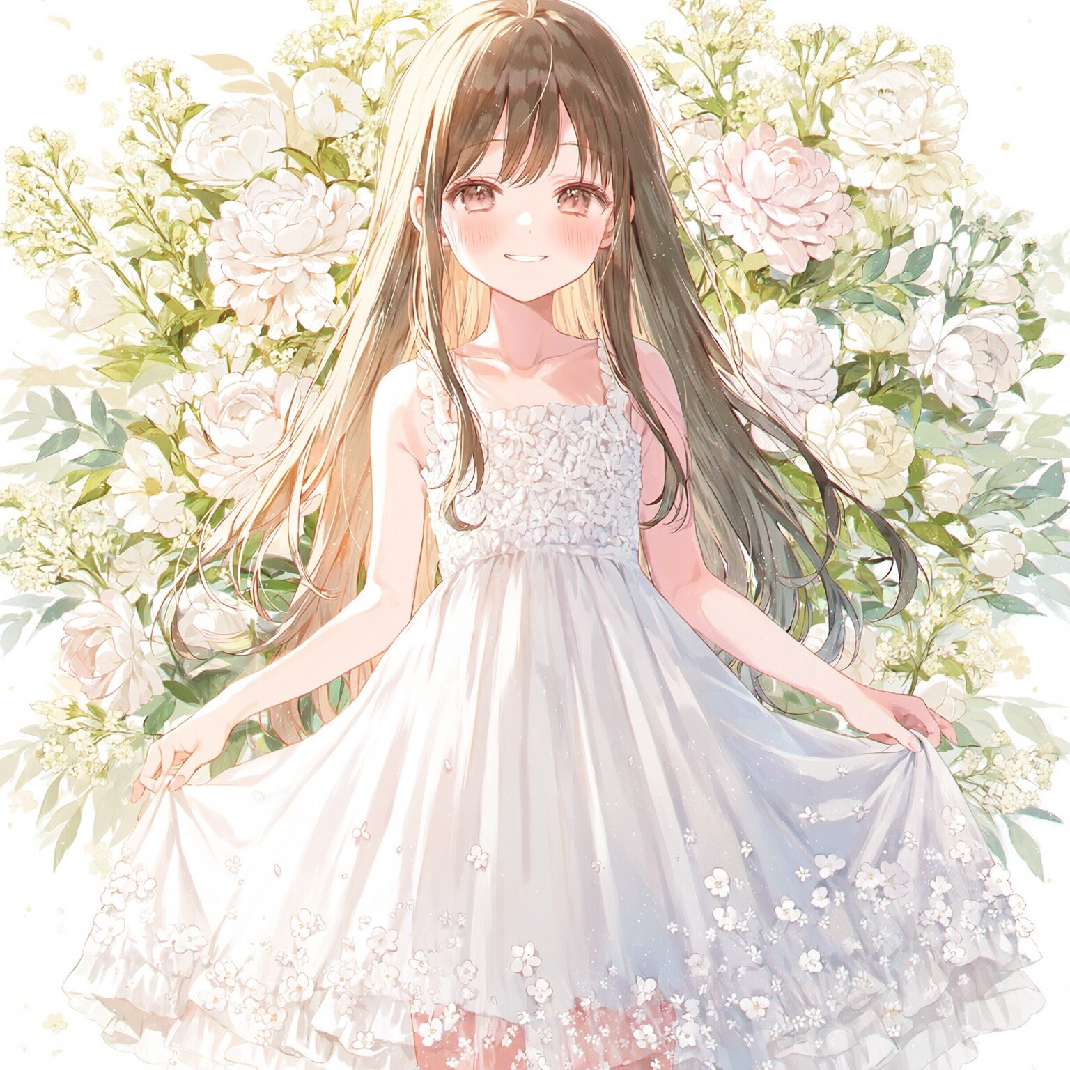 ラノベ風「花と美少女」