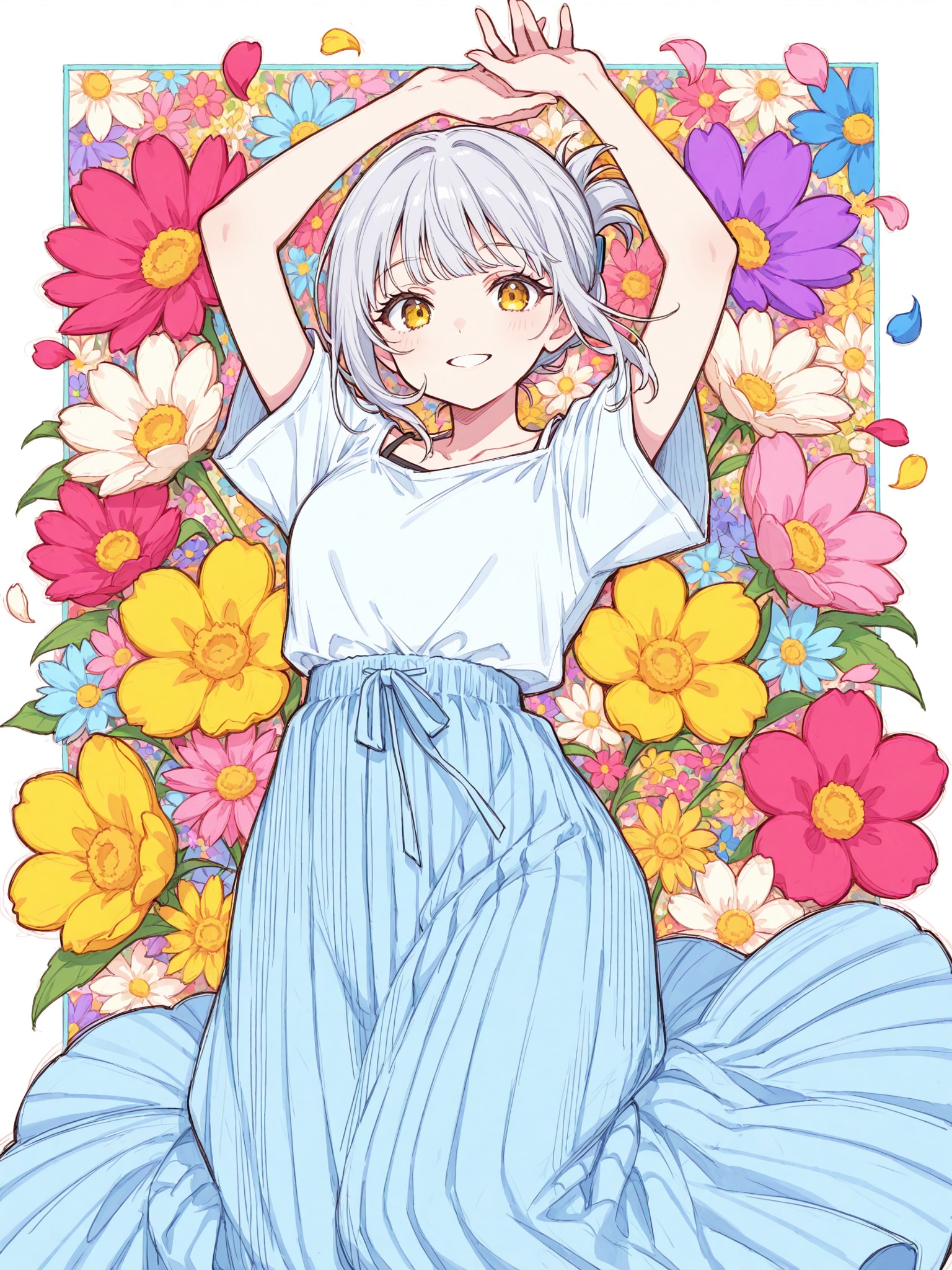 看板娘　flowers