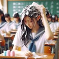シャンプー中に授業が始まってしまったの巻 5枚目