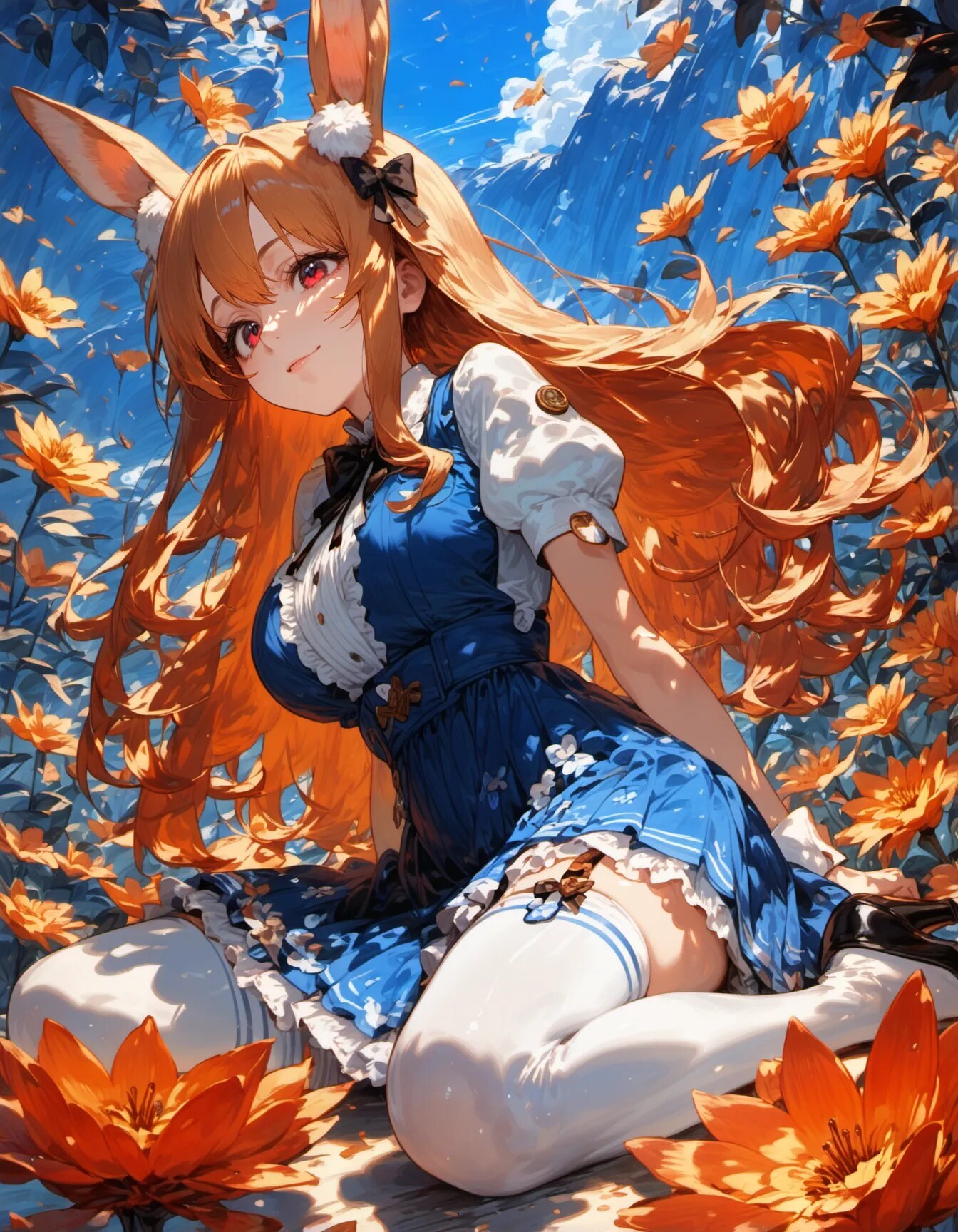 Summer Blue, Autumn Flame | の人気AIイラスト・グラビア
