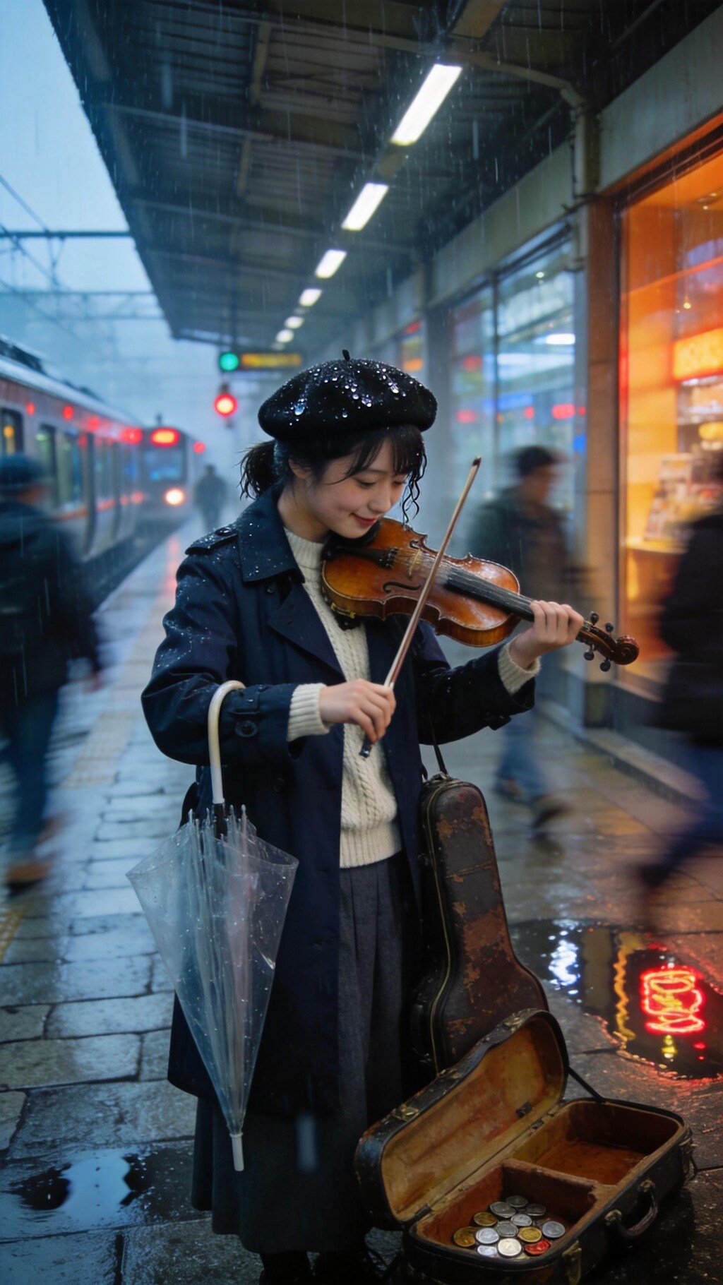 Coins, Rain, and a Violin Song