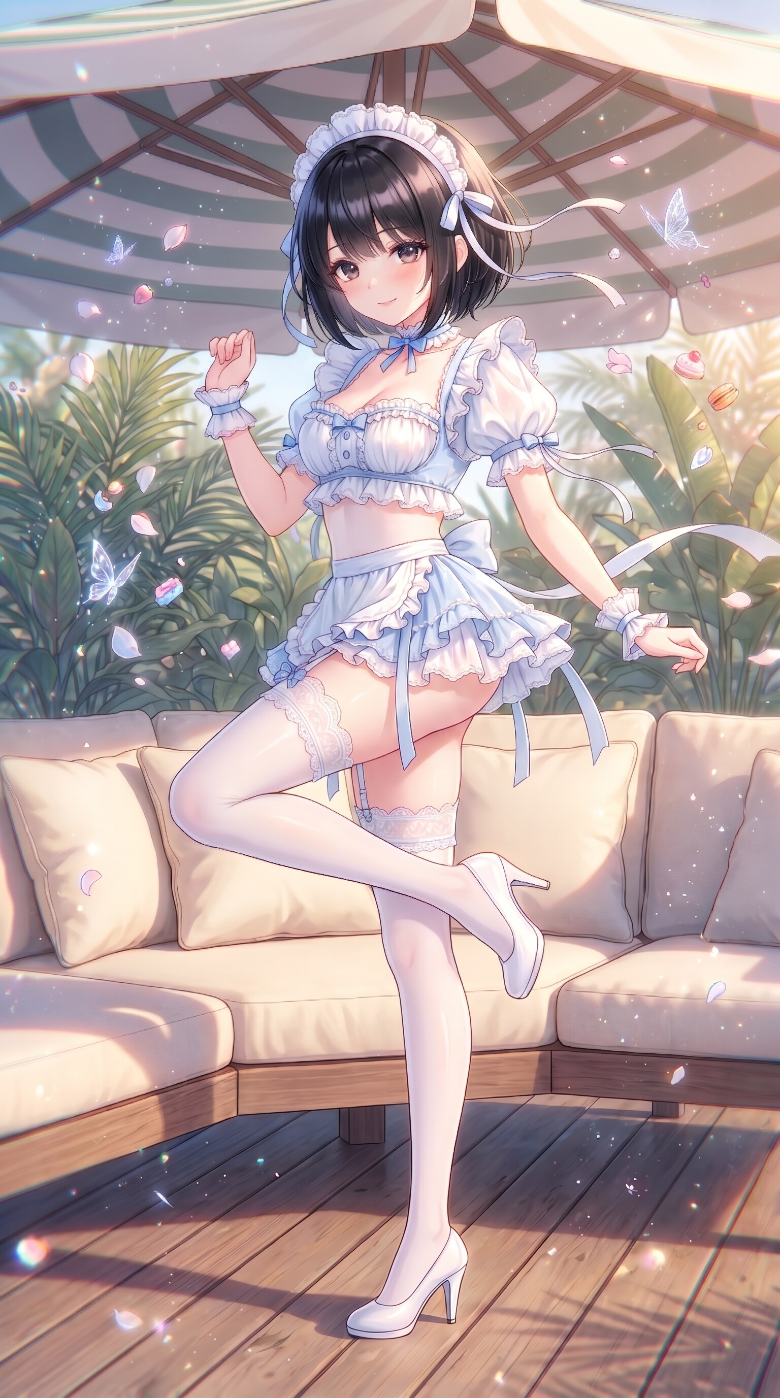蒼蕾侍女の宵舞 | の人気AIイラスト・グラビア