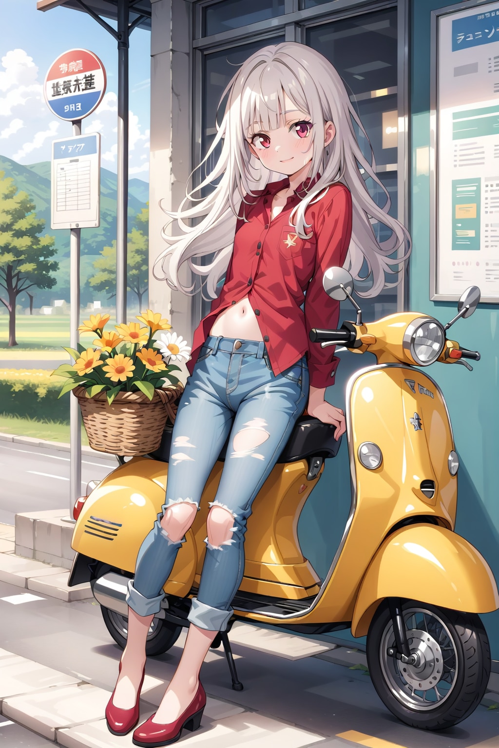 今日は配達なのぉ・・。