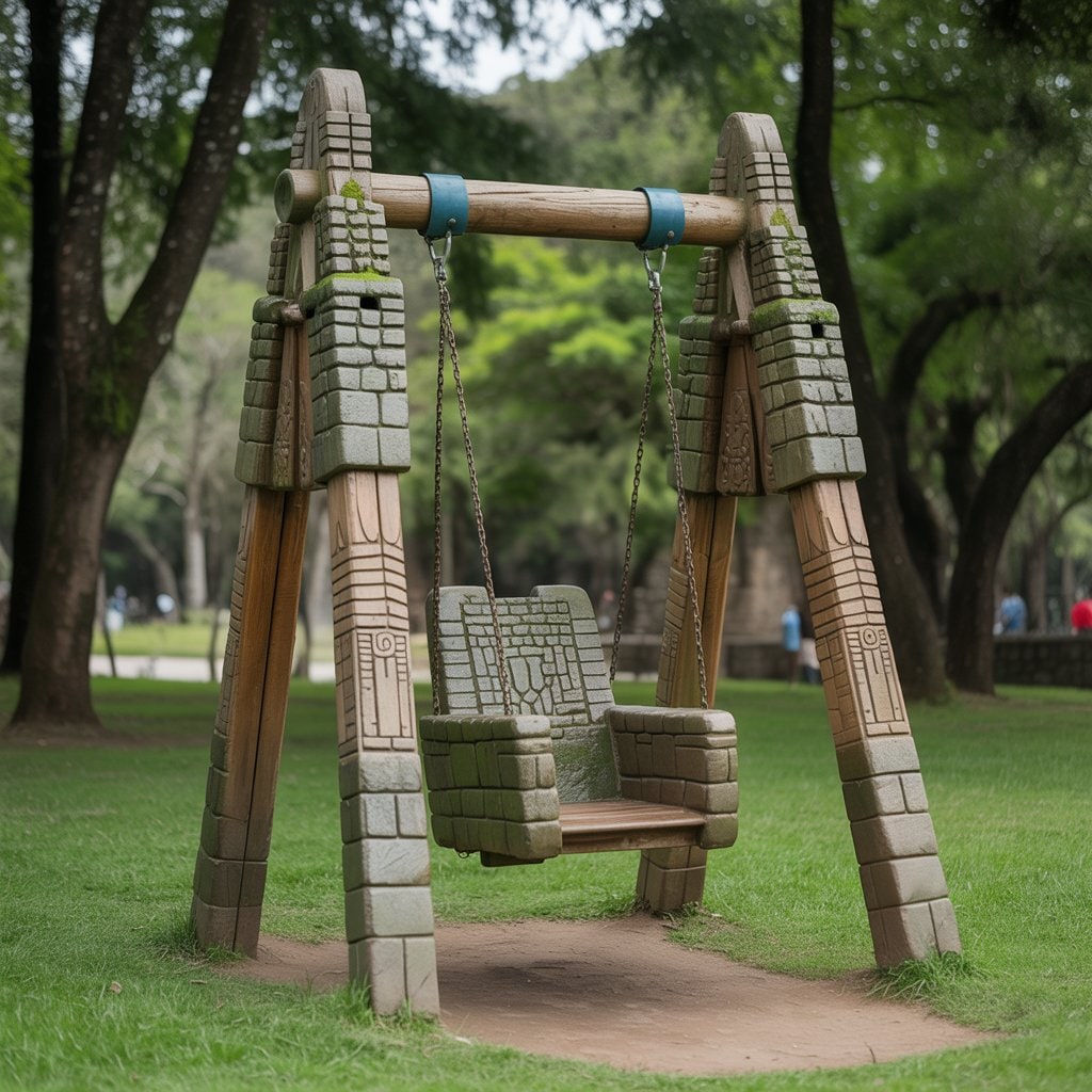 マチュピチュ風のブランコ | の人気AIイラスト・グラビア