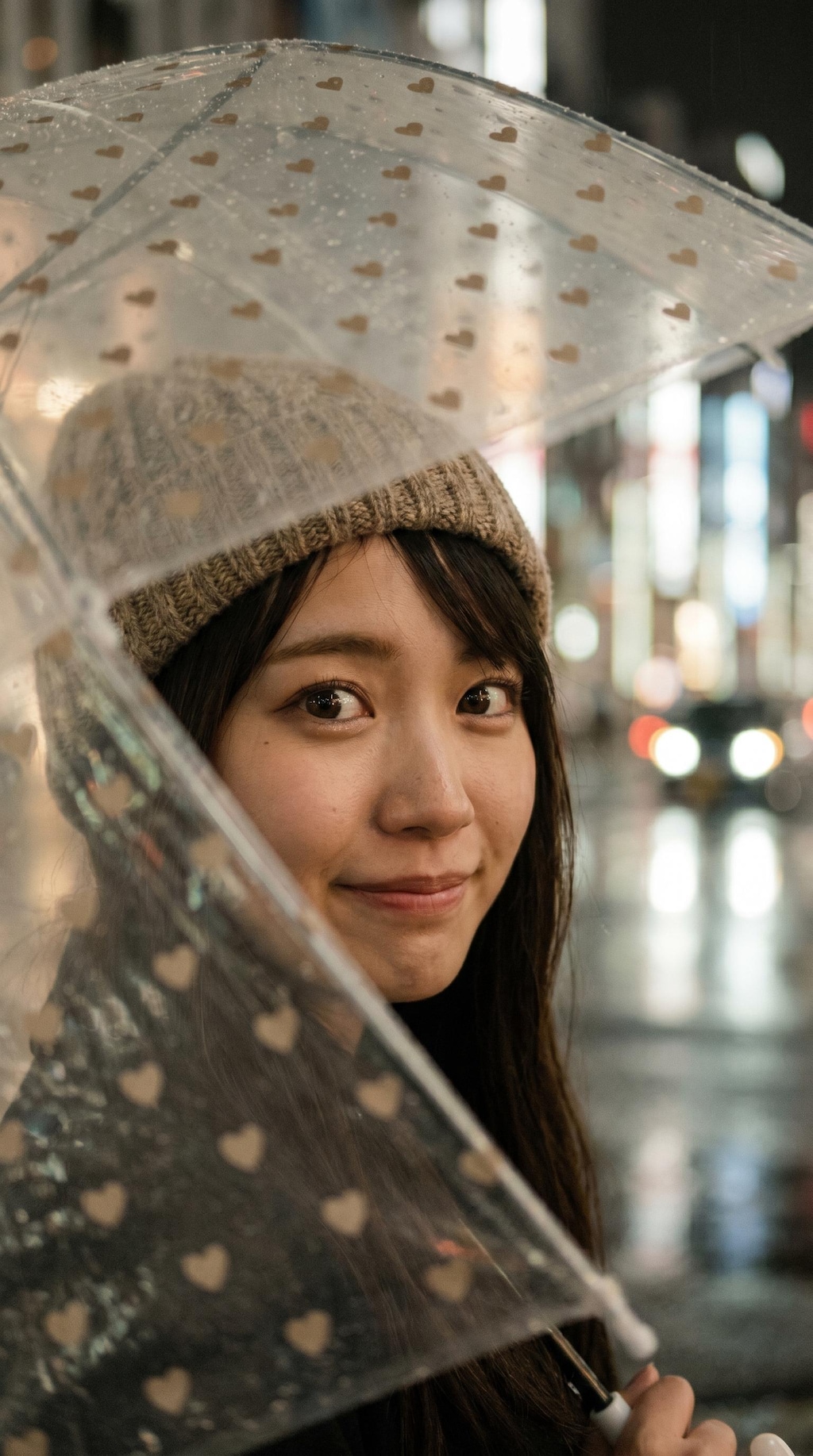 Heartbeats Beneath a Rainy Umbrella