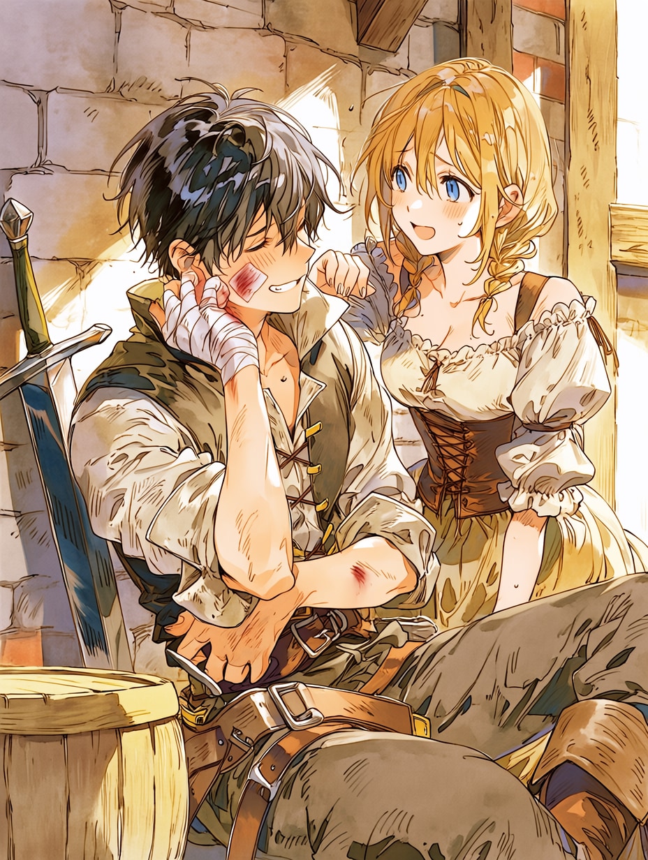 騎士と村娘31 | の人気AIイラスト・グラビア