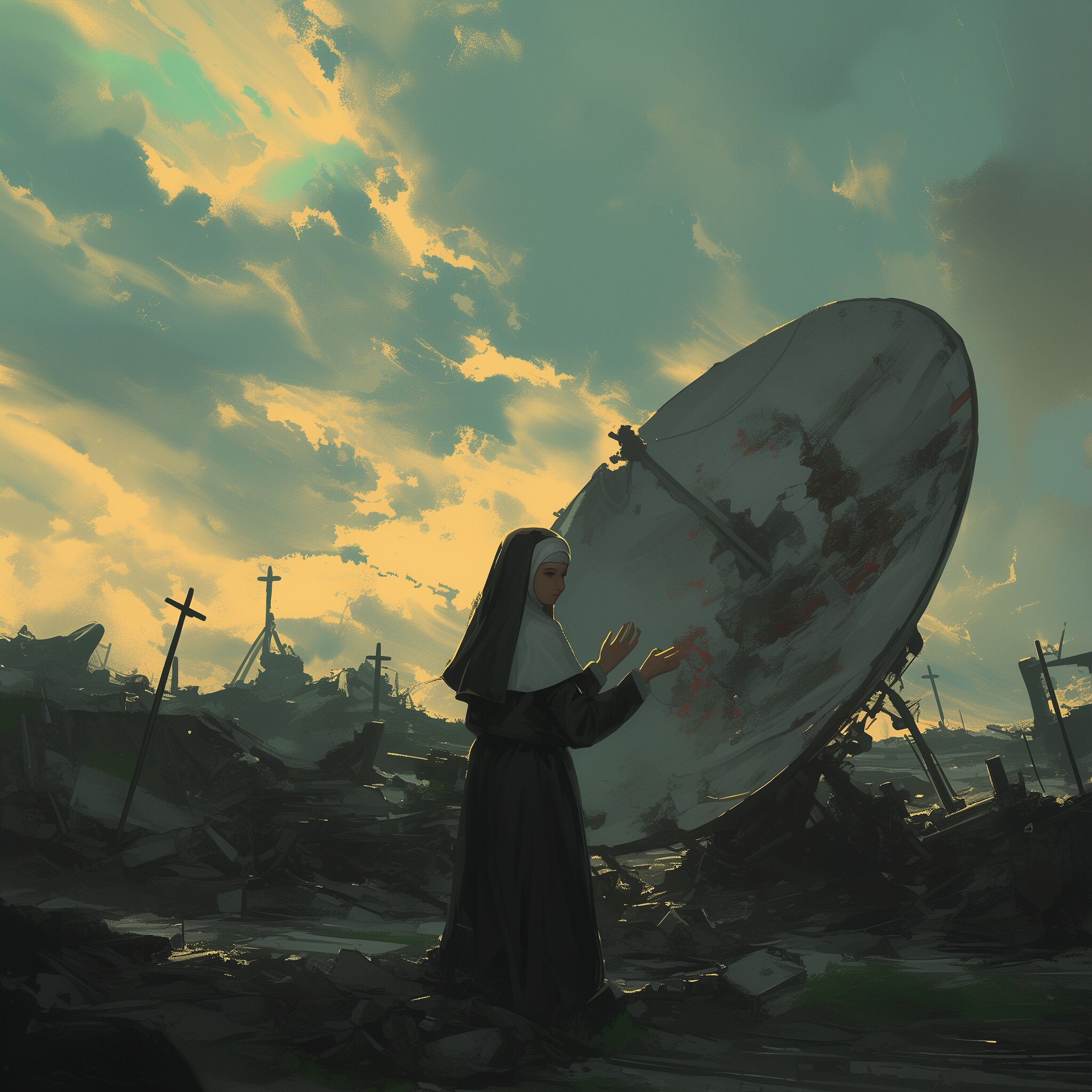 廃墟の中で | の人気AIイラスト・グラビア