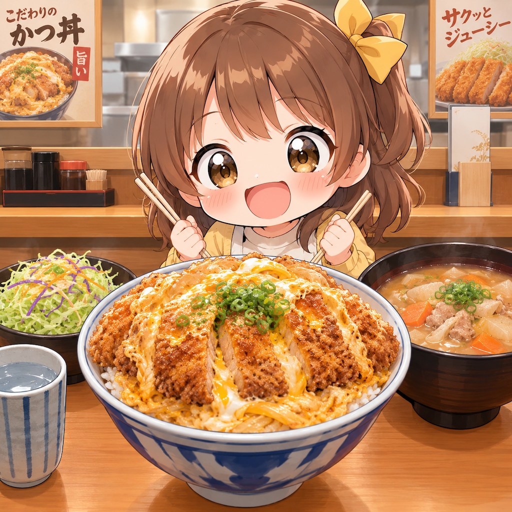 かつ丼（梅）ご飯大盛り無料