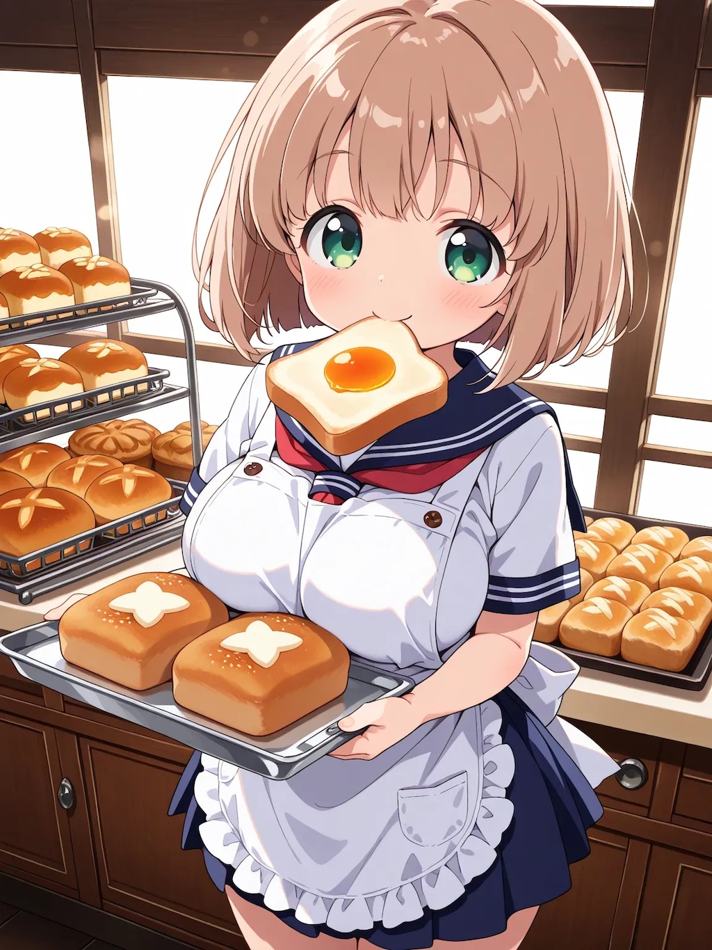 ベーカリーが大忙し！