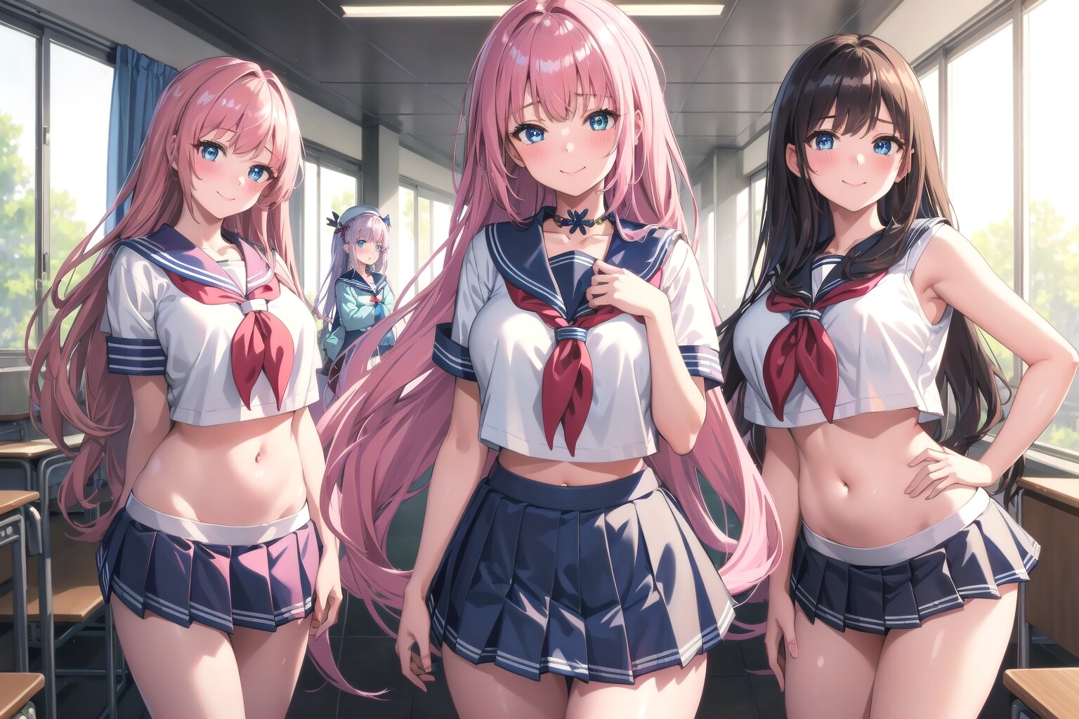 お気に入りの3人娘　〜制服のある風景〜