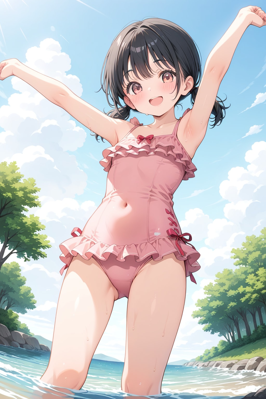 川遊び