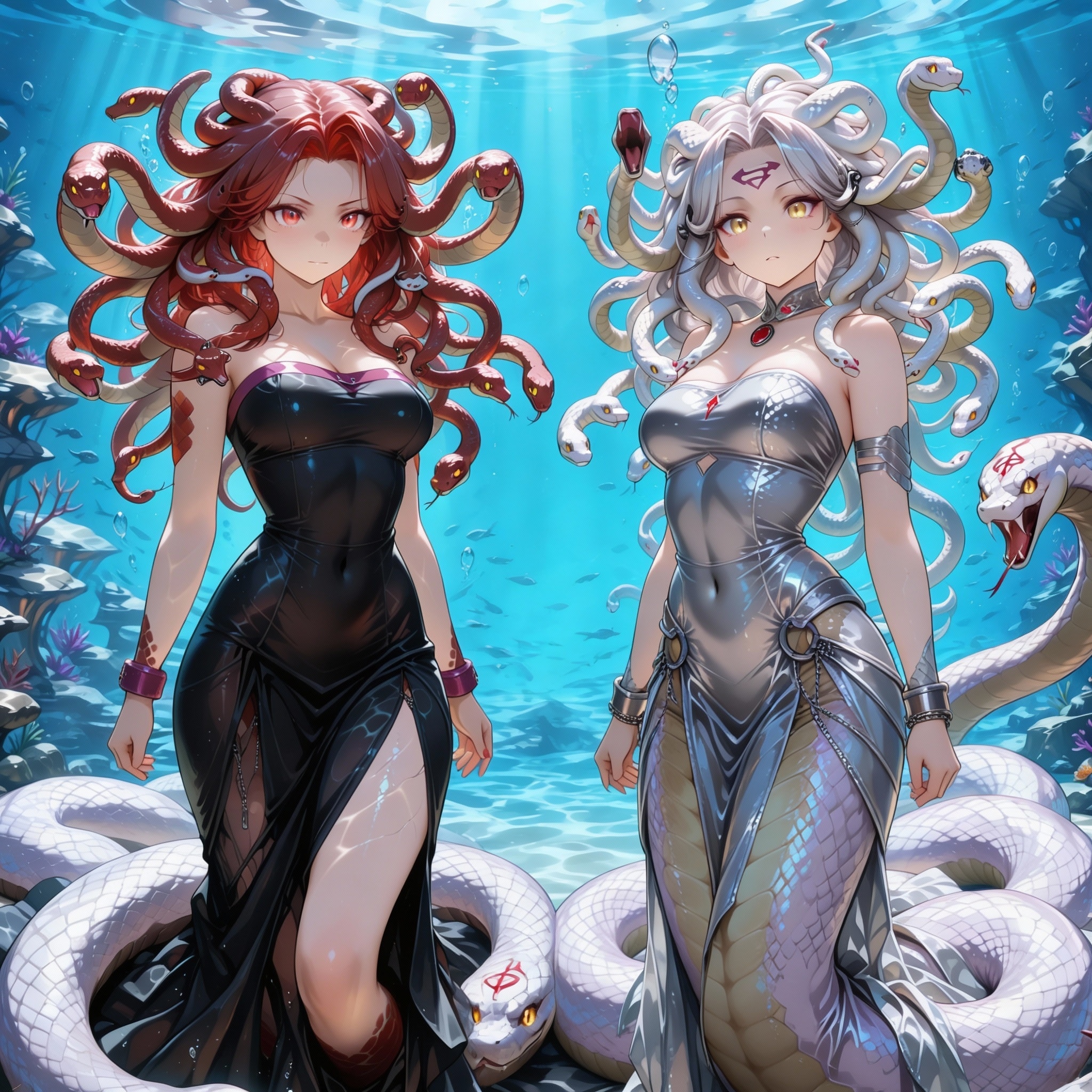 紅白メデューサ姉妹