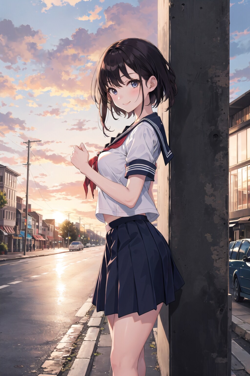 夏の夕暮れ