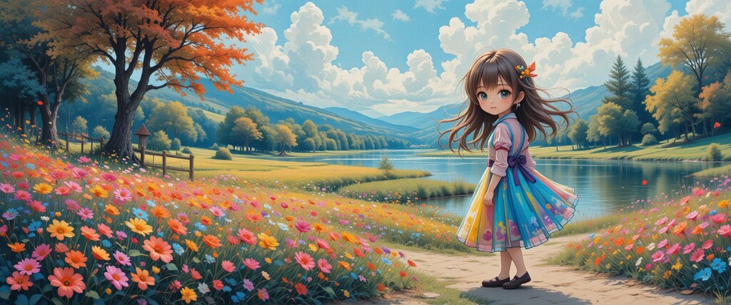 花と少女
