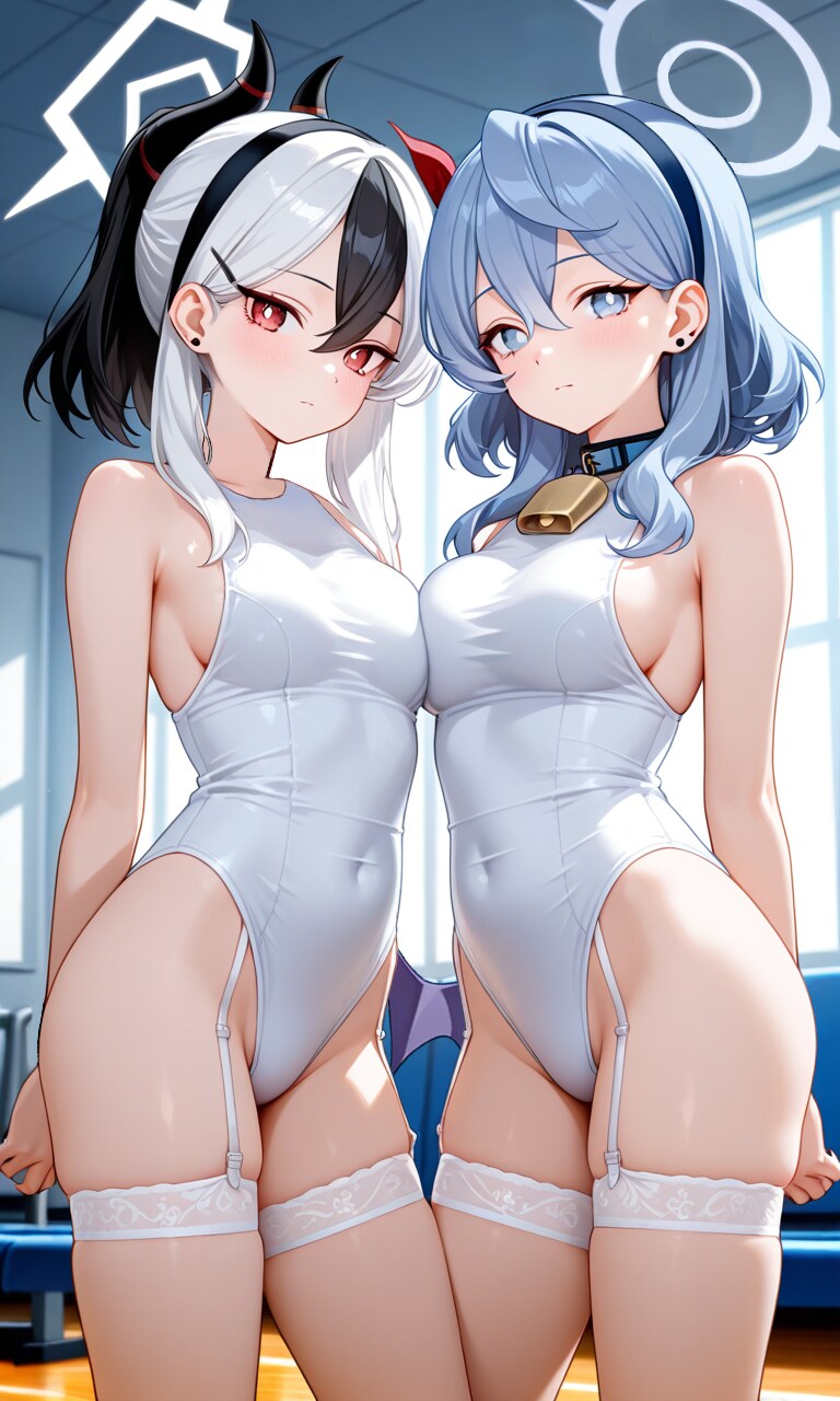 カヨコとアコ　レオタード5