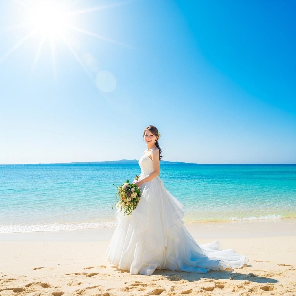リゾートビーチの花嫁