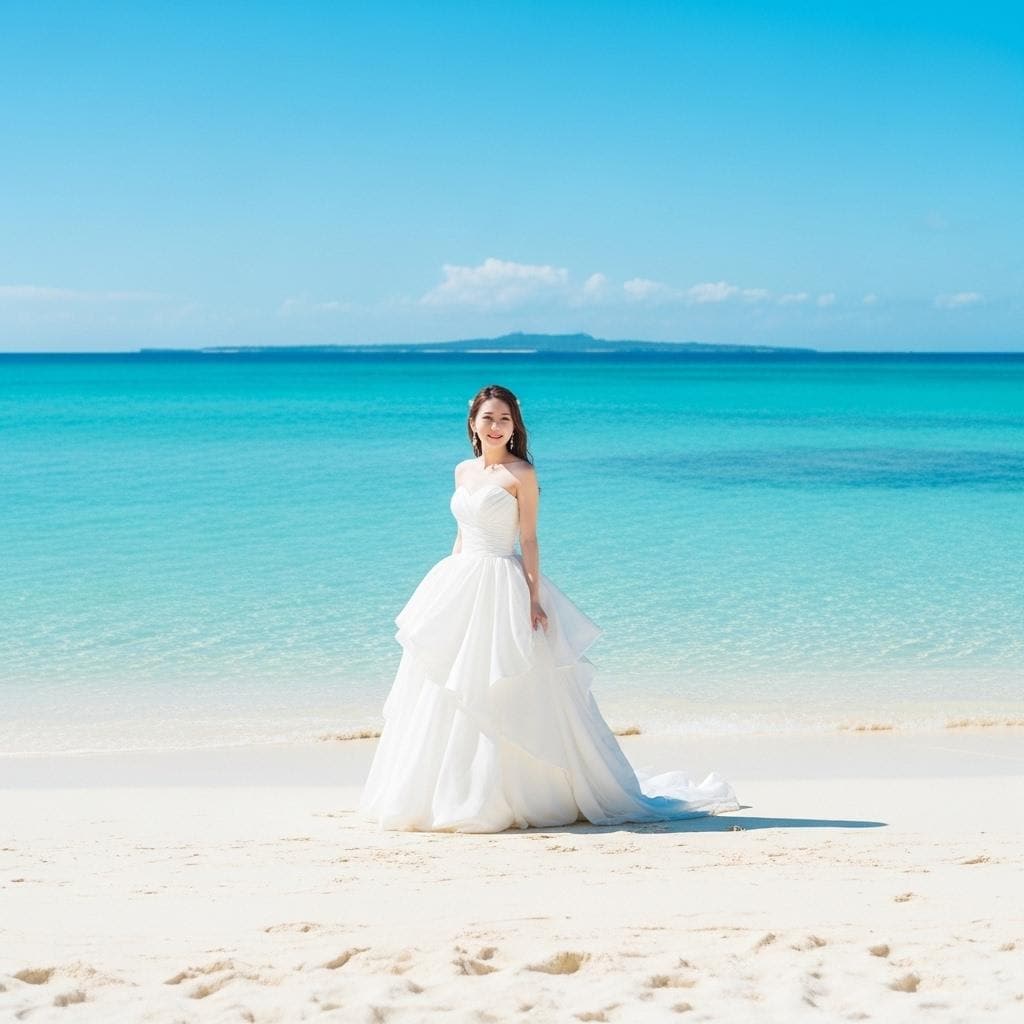 リゾートビーチの花嫁