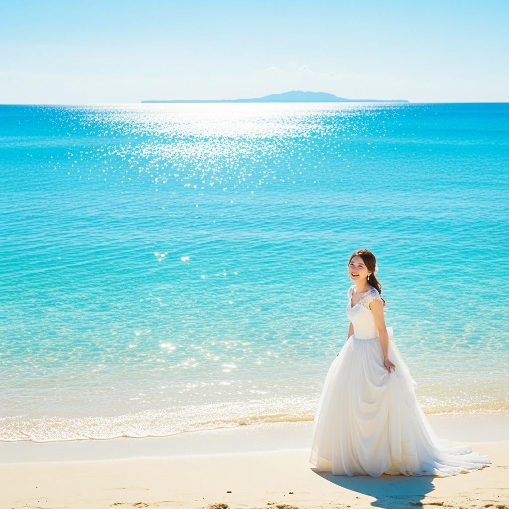リゾートビーチの花嫁