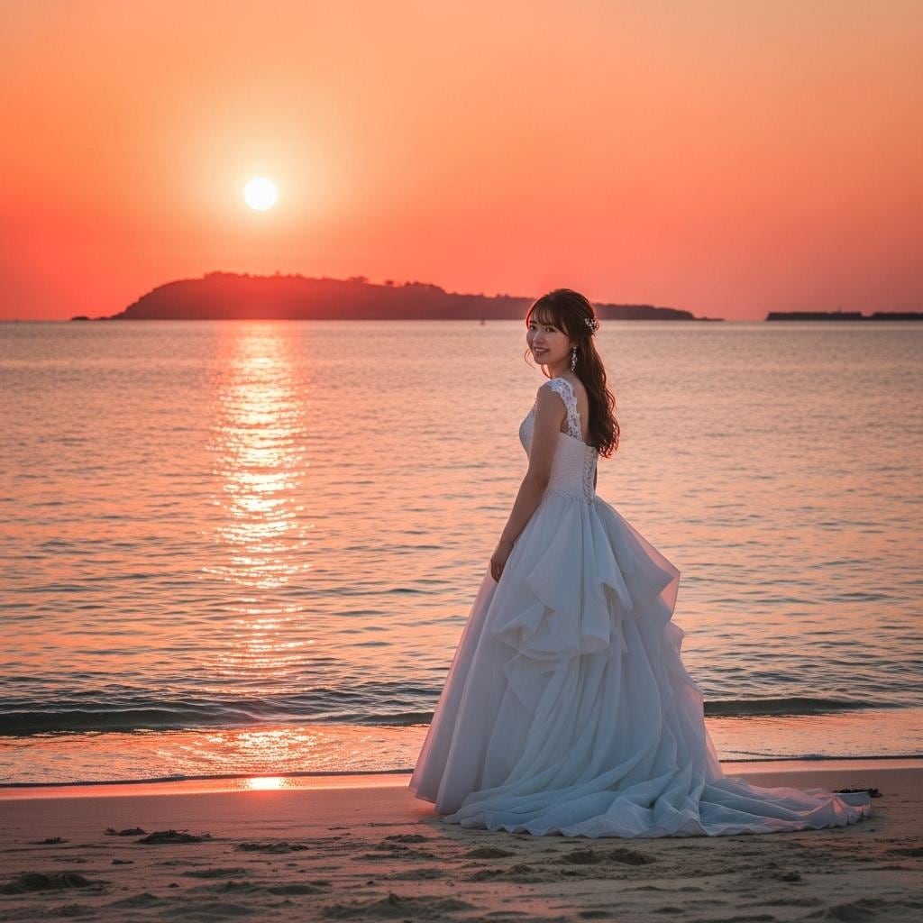 リゾートビーチの花嫁