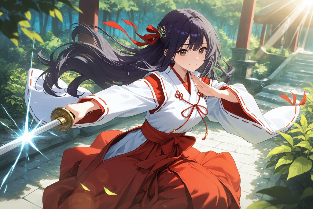 異世界神社の巫女さん（神楽さん）