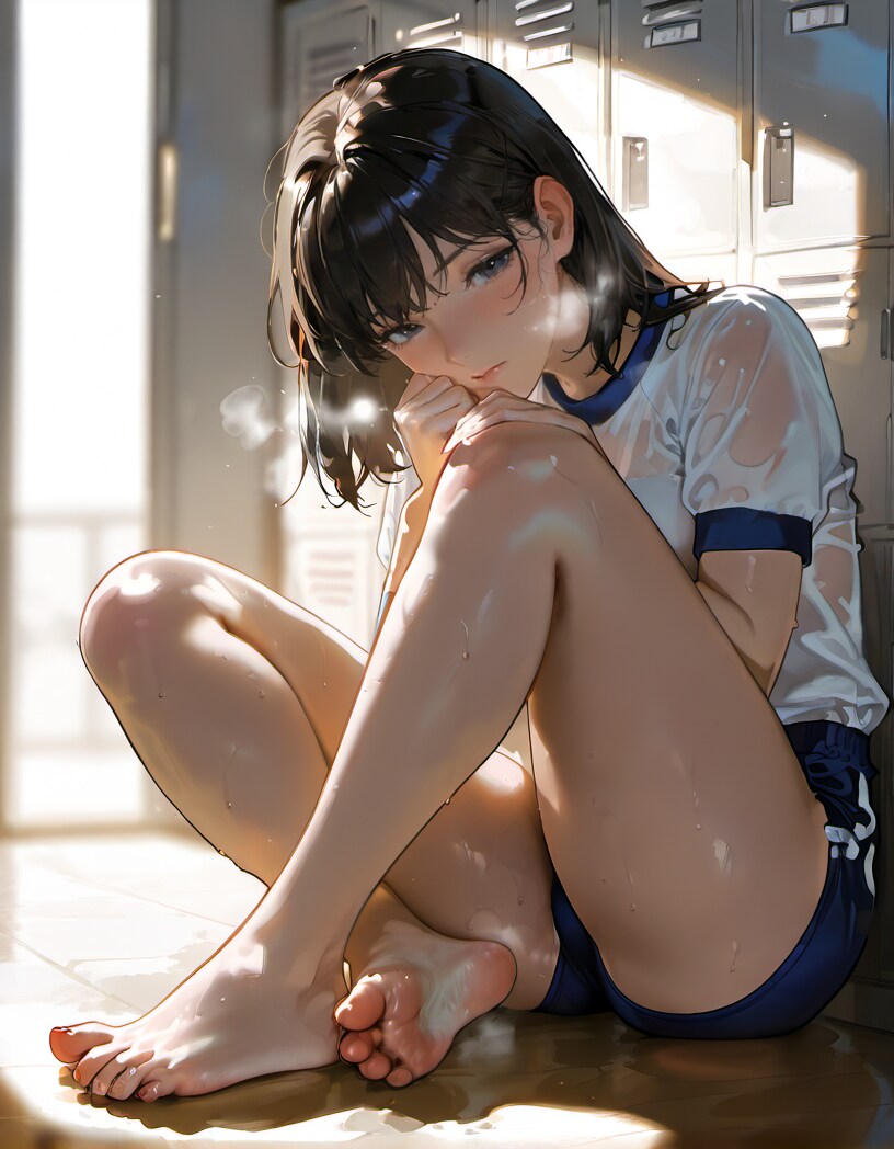 部活を終えて
