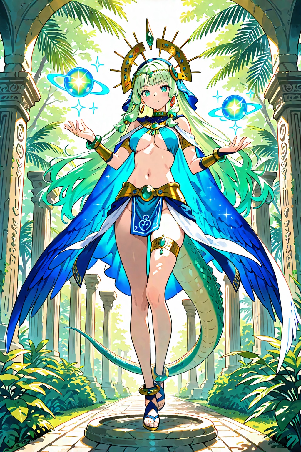 🐲 古代龍の魔法少女：イツァムナー（Itsamna / シエル）「真実を綴る光の文字、電脳世界の賢者」