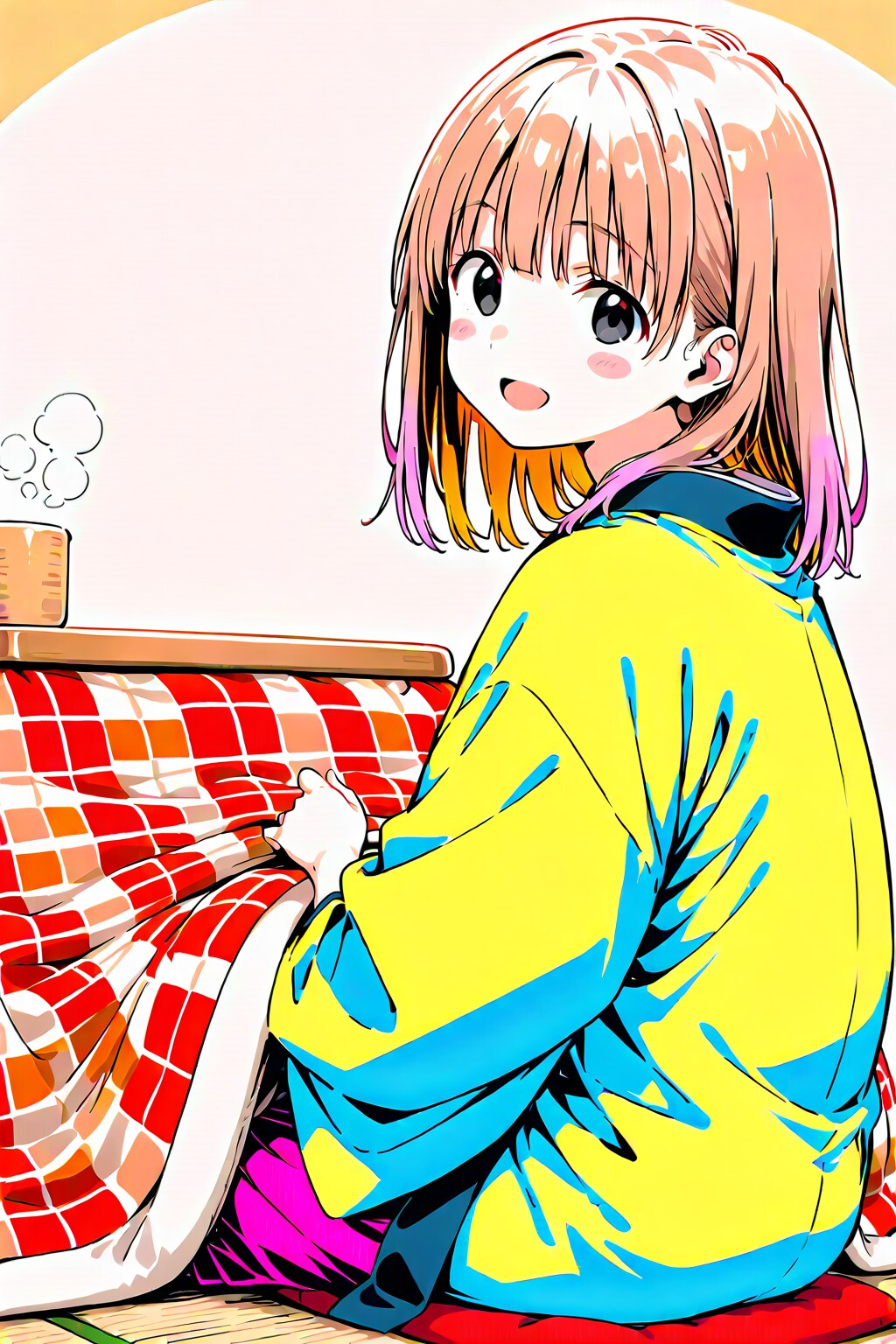 炬燵でほっこり♡ | の人気AIイラスト・グラビア