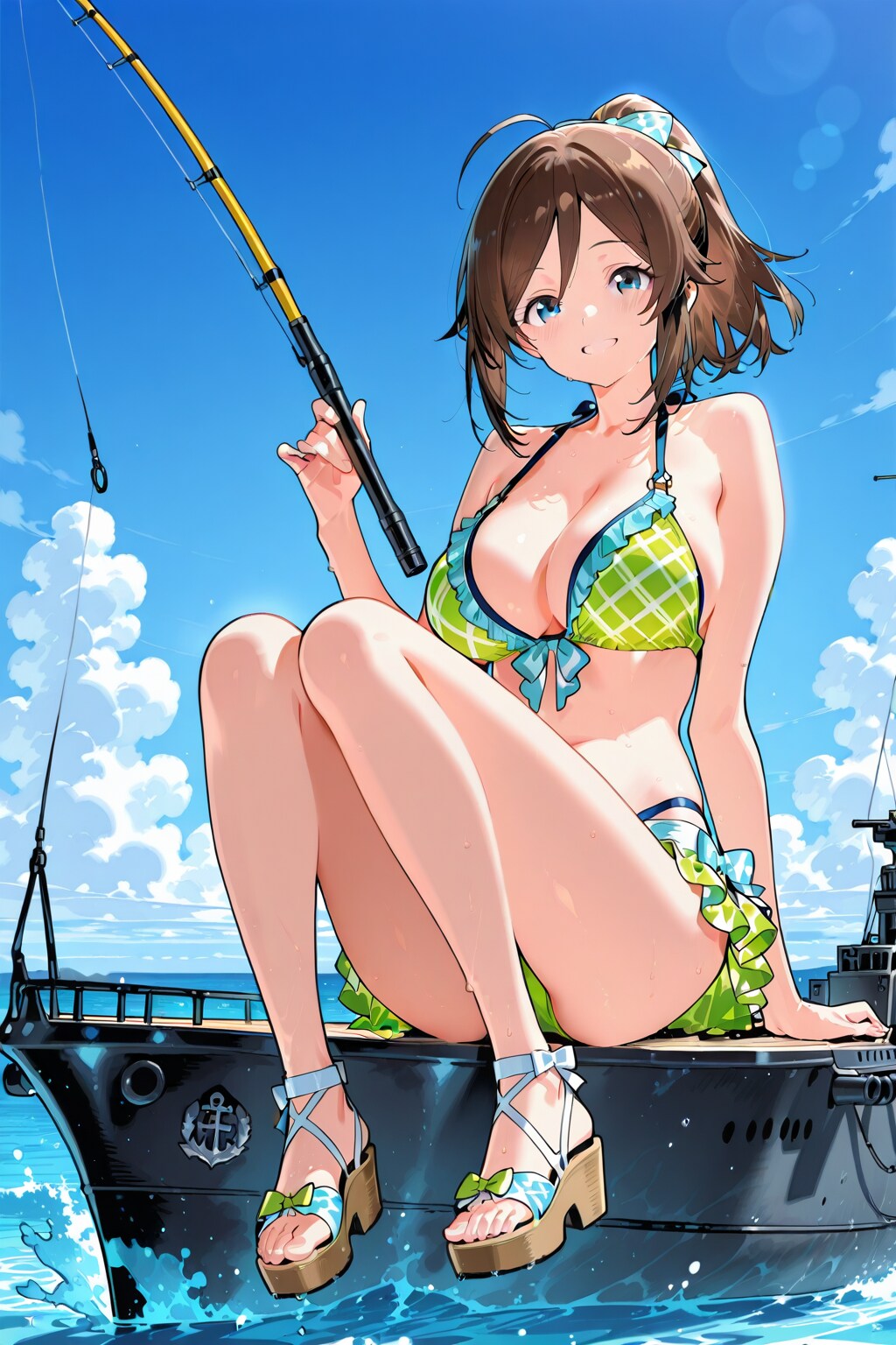 大物を釣るわよ。