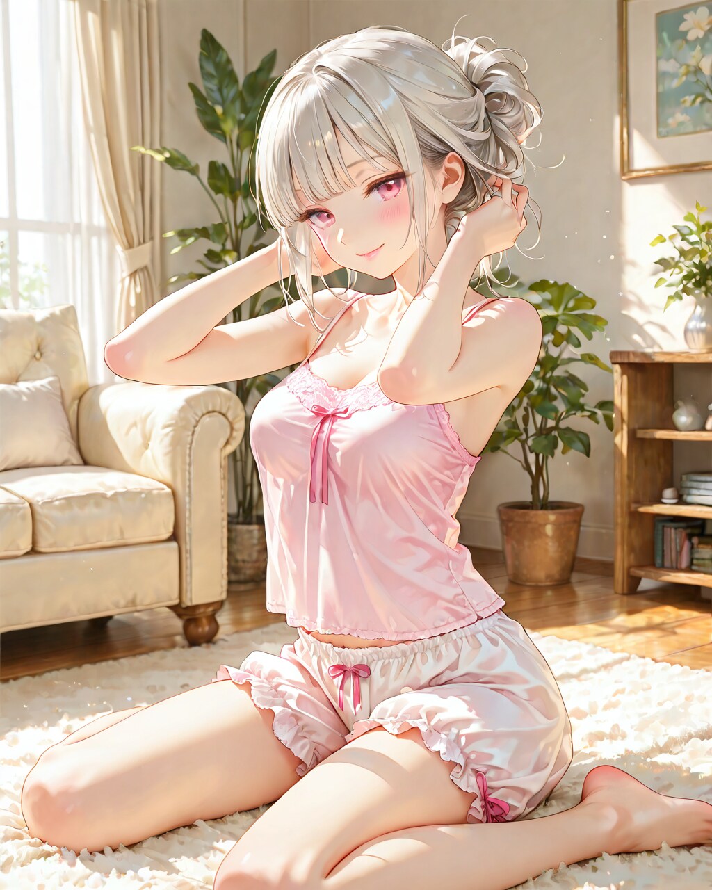 髪のセット