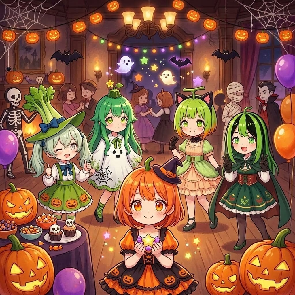 ハロウィンパーティにご招待 | の人気AIイラスト・グラビア