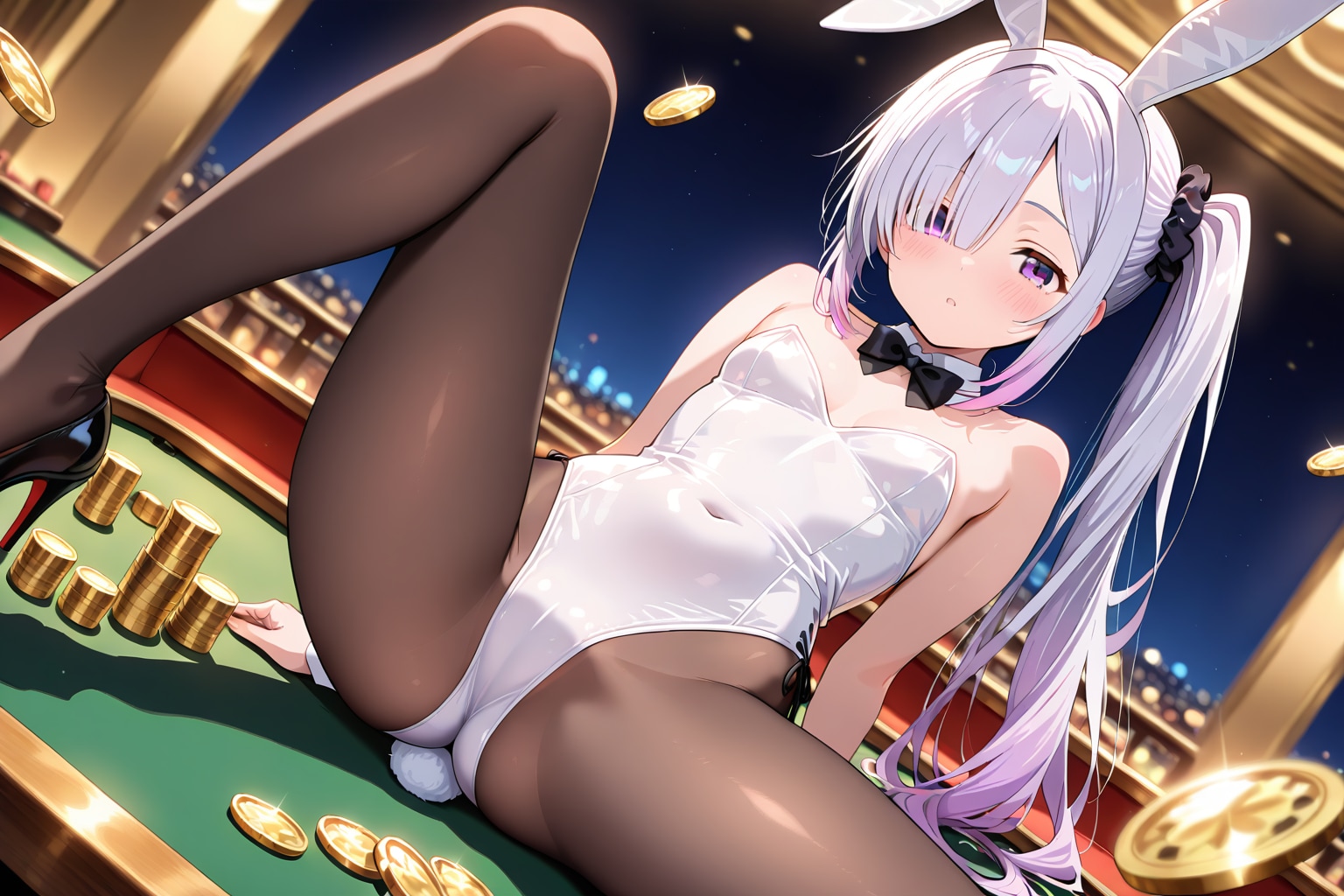 メカクレ薄紫髪ちゃん16
