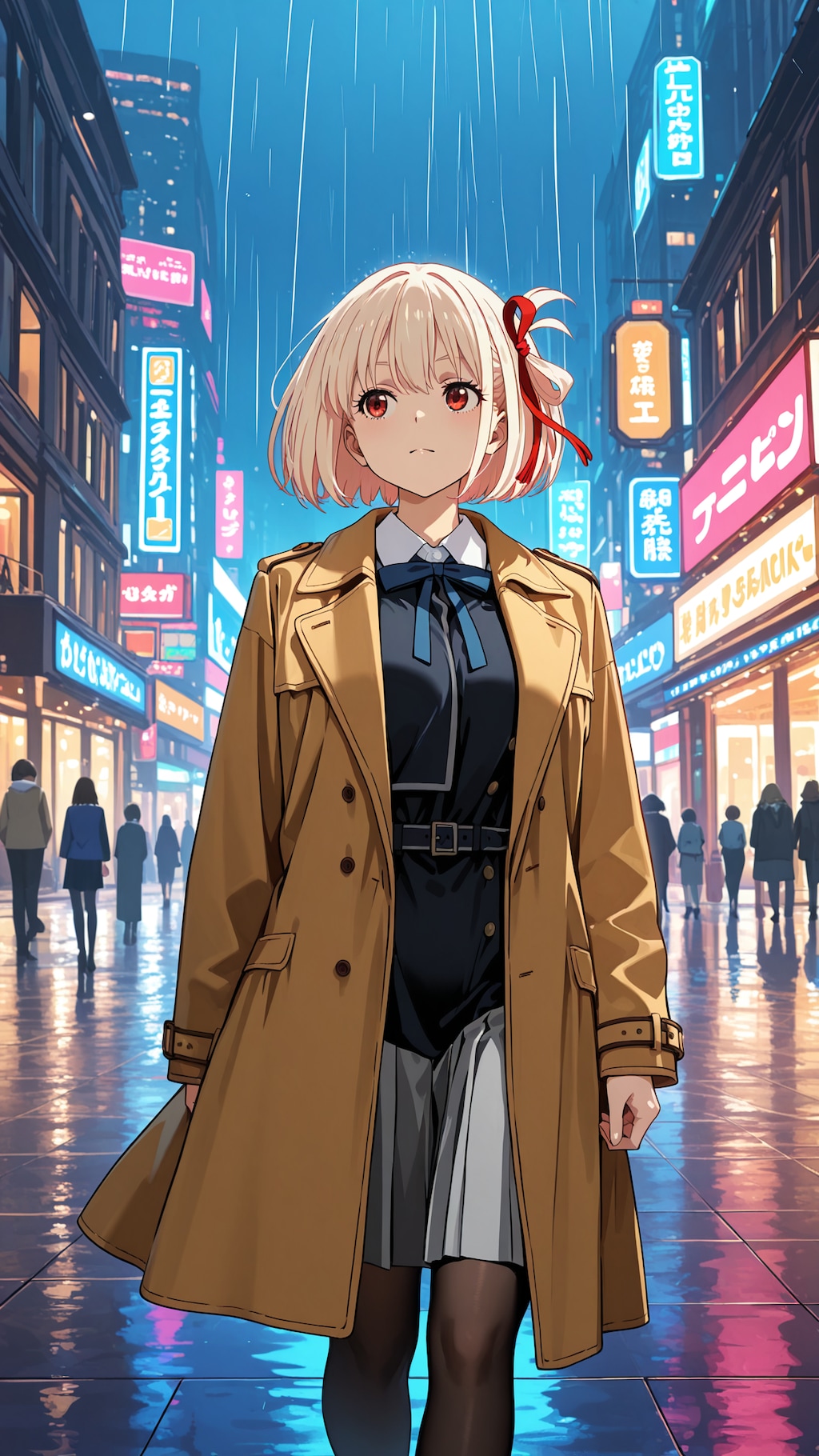 ネオンの中を歩く