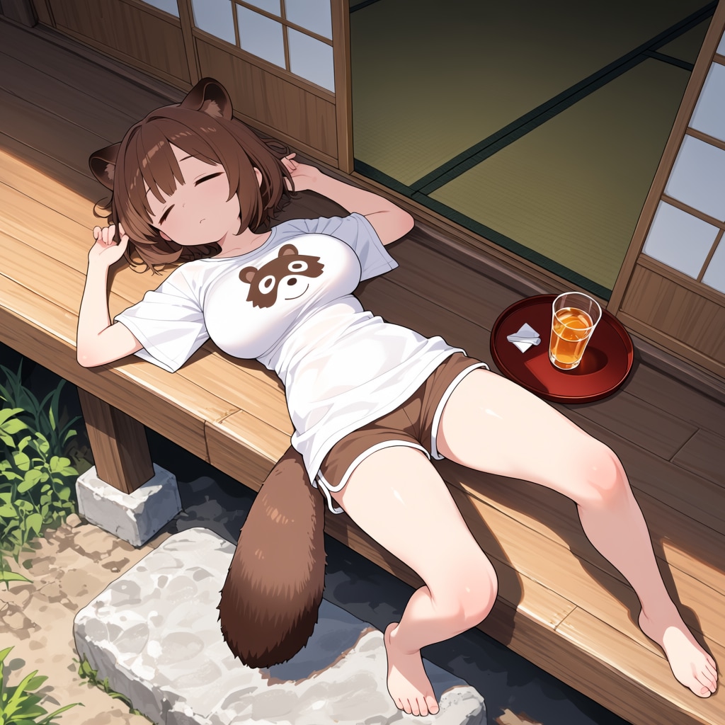 おやすみタヌキちゃん