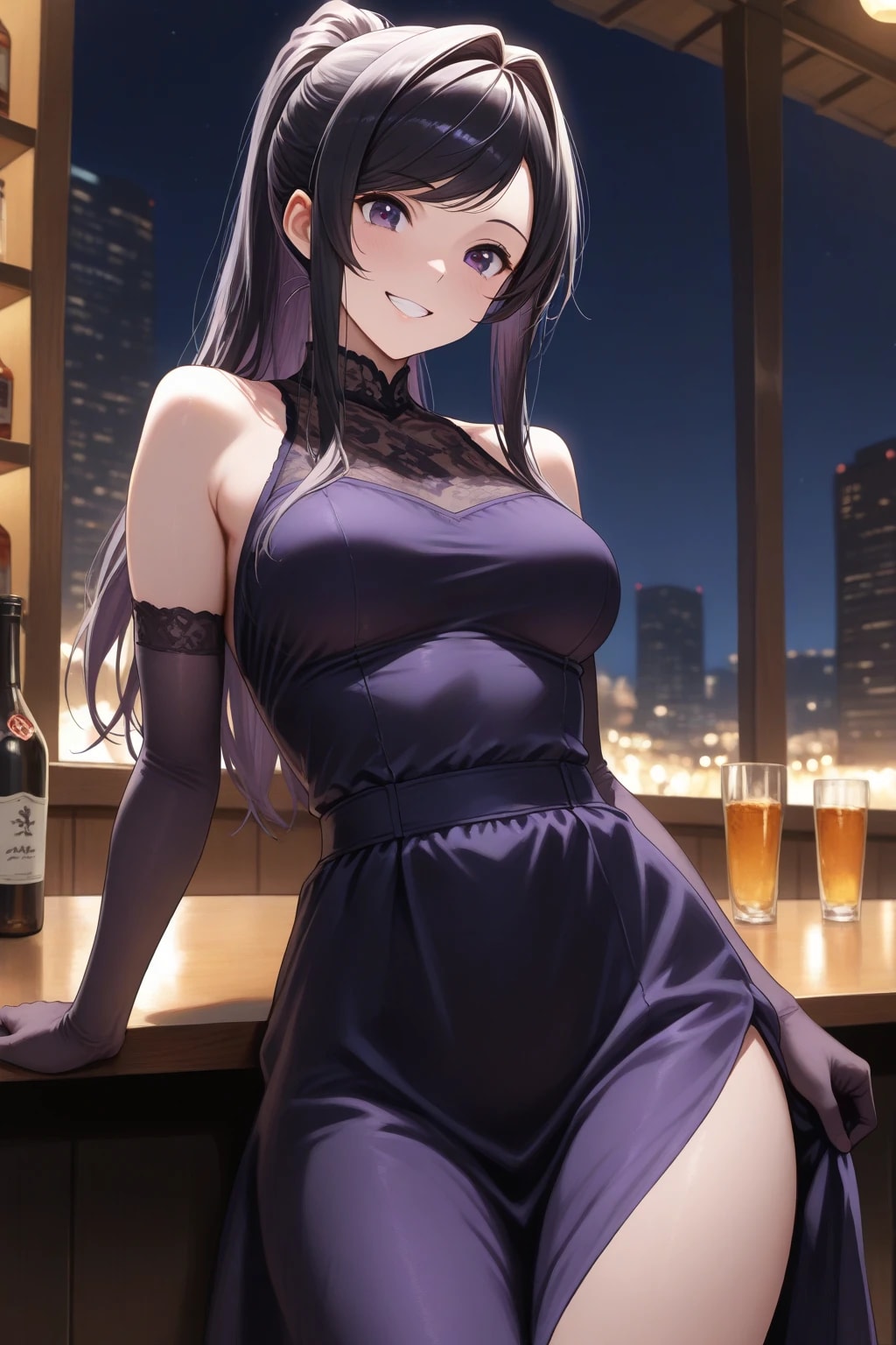 ウイスキーが、お好きでしょ？　碧嶋水都 | の人気AIイラスト・グラビア